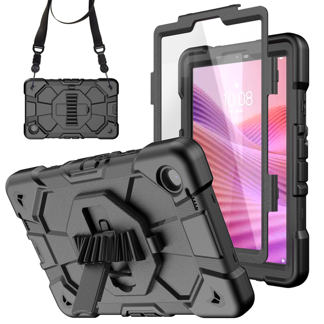 Rugged Shockproof Case for Lenovo Tab One 8 Inch, Built-in Screen Protector with Kickstand, Wholesale Bulk