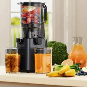 GDOR Extra Large Hopper Juicer Slow Masticating 5.12 "Wide Feed Chute for Vegetables and Fruit Powerful Cold Press Juicer - Product Image 1