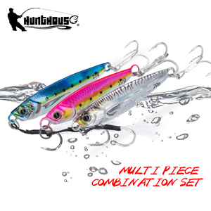 Vente en gros de leurres de pêche en métal lumineux de 7g, 10g, 15g, 20g, 25g, 30g, 40g, 60g, 80g, leurres de pêche en plomb lumineux avec hameçons doubles - Product Image 1