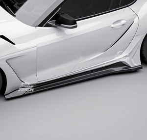 Faldas laterales de fibra de carbono estilo <span class=keywords><strong>IGS</strong></span> para Toyota para Supra GR A90 A91 MK5 2019-2025 ING Style Bodykit - Product Image 6