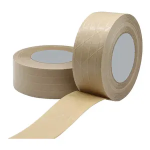 Starch Glue Degradable Colour Printing Custom Printed Biodegradable Water Activated Kraft Paper Tape