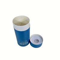 Emballage en papier kraft biodégradable de 0,3 oz pour baume à lèvres, déodorant en stick, parfum, thé, forme cylindrique