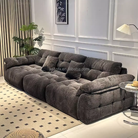 Canapé Moderne en Tissu Écologique de 1 à 4 Places, Design de Luxe pour Appartement, Villa, Salon, Hôtel - Vente en Gros Directe Usine Foshan