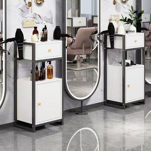 Muebles Modernos para Salón de Belleza en Color Dorado, Carrito de Peluquería de Diseño Simple con Gabinete de Almacenamiento - Product Image 3