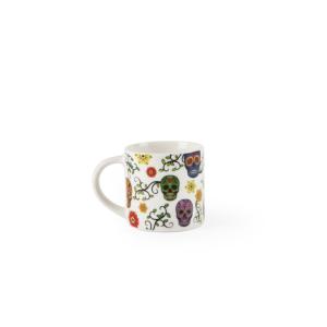 Set di 4 Tazze da Caffè in Porcellana Excelsa Calavera 10 Cl Multicolore - Product Image 1