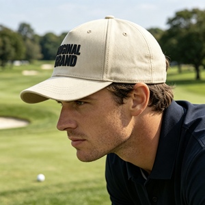 Custom Baseball Cap Beige Cotton Baseball Cap with 3D Logo, Adjustable Curved Brim Dad <b>Hat</b> for <b>Men</b> Women - Product Image 6