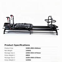 Pegas Khusus 150KG Beban Pengguna MZMM Aluminium Alloy untuk Super Model Reformer 5 Putih 3 Hitam untuk Latihan Pilates Studio