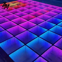 Plancher de danse interactif à LED magnétique avec écran LED 3D, tuiles d'affichage lumineux, pixel 3D infini, utilisé pour la vente