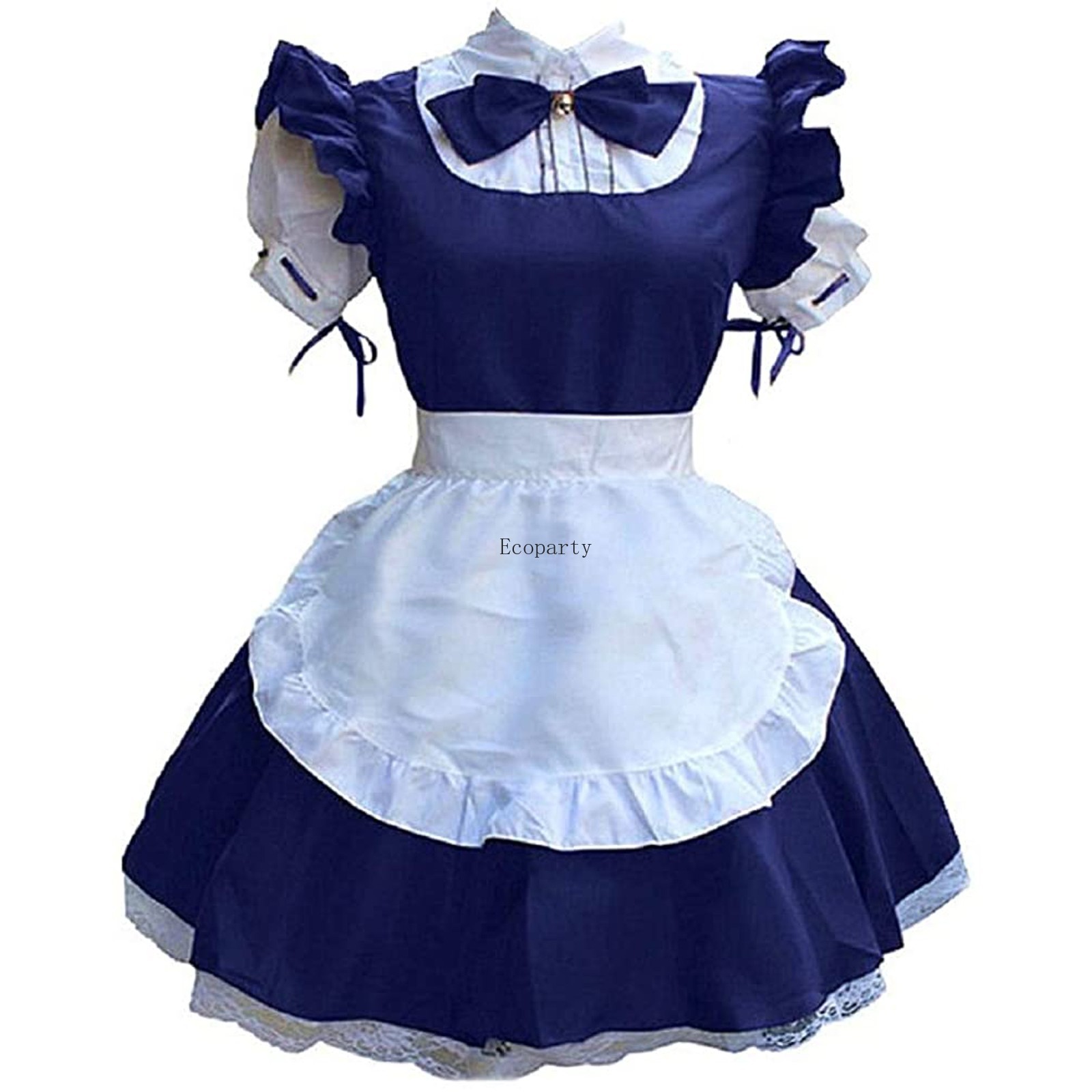 blue dress for baby girl Puppy Maid Cosplay Dress Pink Blue Cotton Candy Kawaii Babe Pink/Blue / 4XL