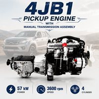 Moteur diesel ISUZUU JMC JAC 4JB1, ensemble moteur-boîte de vitesses, refroidissement par eau, 4 temps, turbo, pour pick-up JX493 ZLQ4