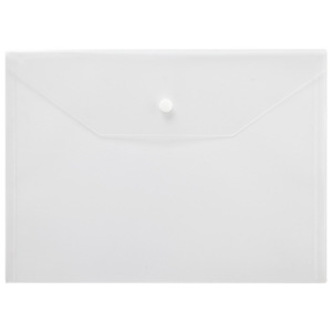 คอมิกซ์ C310A A4 กระเป๋าใส่เอกสารแบบใส ปุ่มสแนป ชุดถุงเก็บของแบบใช้ซ้ำได้ 10 ชิ้น - Product Image 2