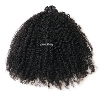 Extensions de cheveux humains VMAE Afro Kinky Curly K TIP 3C-4A TYPE 4B 4C Exotic Kinky Curly, cuticules alignées, kératine vierge, 100g KTIP
