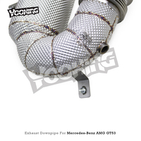 Tuyau de descente de collecteur d'échappement pour Mercedes-Benz AMG GT53 GLE53 E53 3.0T 2020-2024 100/200/300 Silencieux Street Cat à haut débit