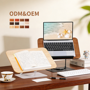 Soporte de Escritorio de Madera Maciza Ajustable, Multifuncional, Hecho a Medida, para <span class=keywords><strong>Mac</strong></span>, Lectura, Libros, Tablets y PC - Product Image 1