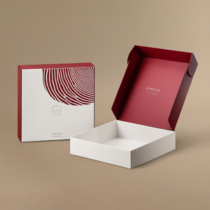 Scatola di spedizione personalizzata nastro <span class=keywords><strong>adesivo</strong></span> a strappo aperto postale scatole rigide laminatura opaca goffratura per spedizione commerciale - Product Image 2