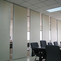 Système de cloison accordéon acoustique en MDF pliable et réglable, insonorisation, caractéristiques ignifuges pour entrepôt, école