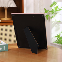 Cadre photo PS avec bordure contrastée à double ligne, support de table vertical/horizontal, décoration pour la maison et le bureau, cadeau