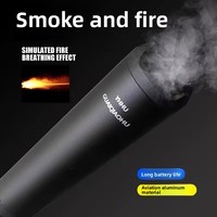 Modèle de jouet de simulation de flamme silencieuse en alliage d'aluminium, émettant de la fumée, pour film, jeu sportif, airsoft, jeunesse