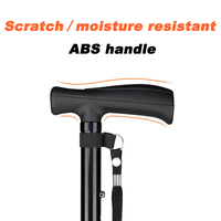 Canne de marche de haute qualité avec poignée en caoutchouc et siège léger pour la récupération après fracture de la jambe - Pliable, durable et réglable