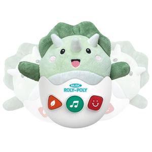 Jouets en peluche dinosaures à bascule pour bébés avec musique et lumière, 4 styles, jouet apaisant pour le sommeil des bébés, animal en peluche sensoriel pour enfants - Product Image 1