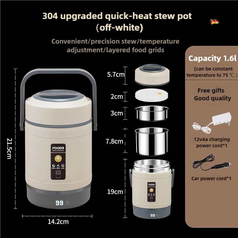จอแสดงผล 1.6 ลิตร รุ่นดิจิตอลอิเล็กทรอนิกส์ (สีขาว)