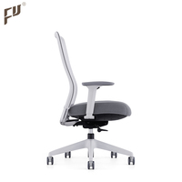 Chaise de bureau ergonomique moderne en maille et tissu, avec accoudoirs 3D réglables, pivotante, vérin à gaz classe 4, fabriquée à Foshan