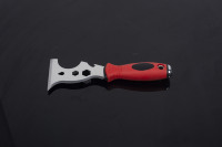 Outils de construction multifonctionnels, couteau à ruban adhésif, spatule, lame en acier inoxydable durable de 1,6 mm, grattoir avec manche en fibre de verre