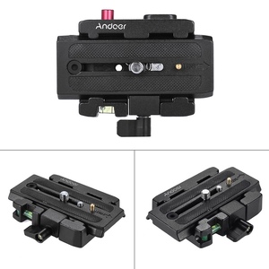 Andoer video camera tripod nhanh chóng phát hành kẹp Adapter nhanh chóng phát hành tấm cho Manfrotto 501 500AH 701hdv 503hdv Q5 đầu - Product Image 4