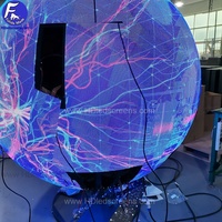 Écran LED dôme 3D P4.4 flexible, mur vidéo sans soudure, 8K Ultra HD, Adobe RGB 98%, publicité intérieure