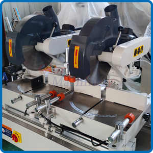 Mesin Gergaji Potong Aluminium Double Mitre untuk Pembuatan Pintu di Pabrik, Gergaji Potong PVC & Aluminium - Product Image 3