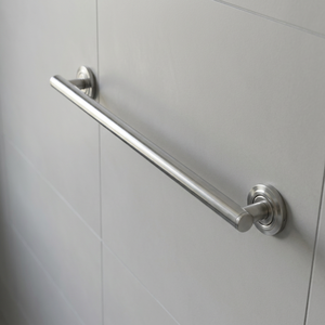 Barre d'appui murale en acier inoxydable de 42 pouces, chromée polie, antidérapante, pour salle de bain, design minimaliste - Product Image 1