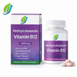 Wholesale Private Label <strong>Methylcobalamin</strong> <strong>Vitamin</strong> <strong>B12</strong> 60 Tablets Immunity Support OEM ODM Custom Service Not for Newborns - Product Image 4