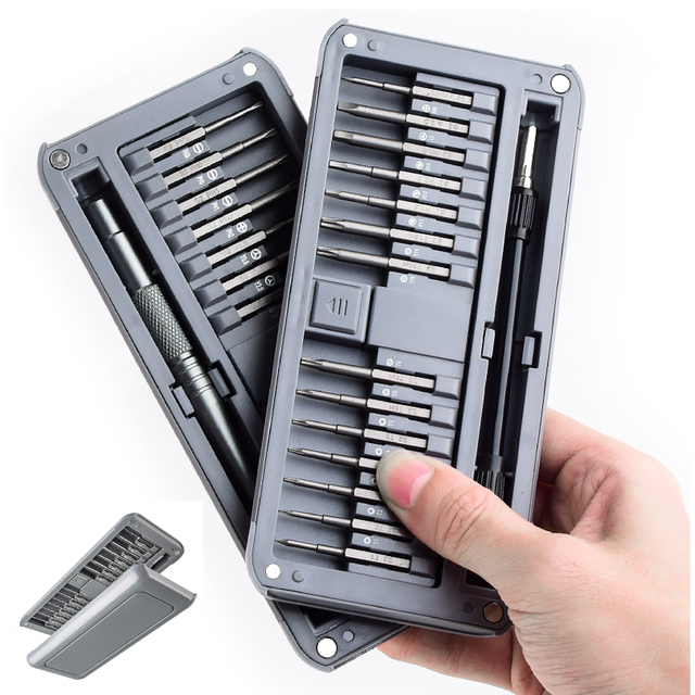 30 in 1 Portable Precision Screwdriver Set for Electronics Repair Tool Kit iPhone Laptop Computer Mobile Phone Watch