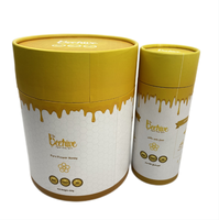 Boîte en papier carton, design personnalisé de luxe, pour thé, café, miel, emballage tube en carton
