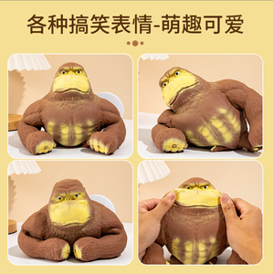 Balle anti-stress Gorille extensible et compressible, jouet sensoriel en TPR rempli de sable pour soulager l'anxiété, idéal comme cadeau de fête pour garçons, filles et unisexe - Product Image 4