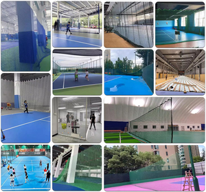 나일론 테니스 코트 배리어 네트 경기장 및 체육관 주변 보호 |   내구성 있는 부드러운 훈련용 공 격리망 - Product Image 6