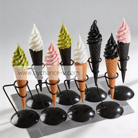 Maquette de cornet de crème glacée molle factice de qualité supérieure, inaltérable, pour la photographie, les vitrines et le merchandising visuel