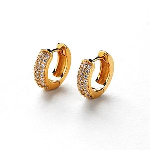 2025ใหม่คุณภาพสูง925เงินสเตอร์ลิง18K ทองโรเดียมประดับห่วงตกแต่งต่างหูแฟชั่นยอดนิยมสำหรับงานแต่งงาน - Product Image 6