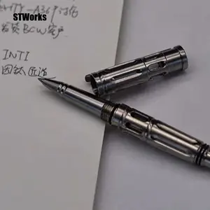 Bolígrafo de supervivencia para exteriores Edc Machine, bolígrafo táctico de titanio multifuncional