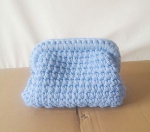 Bolsos de Mano de Tela Tejida a Crochet Multicolores, Bolsos de Mano Personalizados de Tela Tejida a Crochet, Bolsos de Mujer - Product Image 6