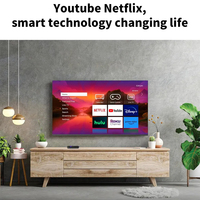 Venta al por mayor 100 pulgadas LED Smart 4K QLED TV con 120Hz Frecuencia de actualización Gabinete blanco WiFi y opciones solares para uso doméstico