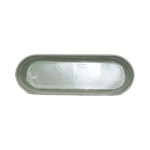 Jardinière ovale en métal galvanisé avec finition vert sauge, pot de fleurs décoratif, conteneur pour plantes, vente en gros d'usine OEM - Product Image 4