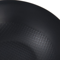 Wok antiadhésif de qualité supérieure pour usage domestique, sans revêtement, à fond plat, poêle à frire individuelle, petite poêle de cuisson pour la vente en gros