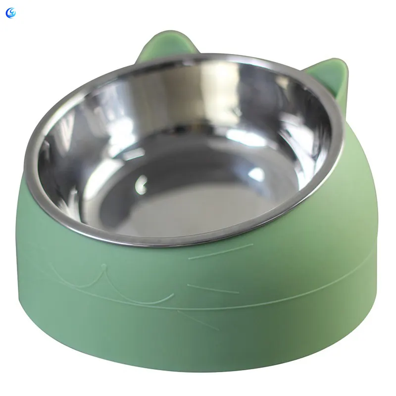 Hot Sale Removable Water Food Bowl Cat Dog Bowl Slow Feeder Stainless Steel Pet Food Bowl