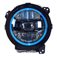 Pour Jeep Wrangler 2018-2023 : Kit de modification de phares LED avec feux de jour et clignotants 8000K