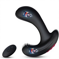 Culotte vibrante télécommandée à 10 modes, plug anal en acier, masseur de prostate électrique pour hommes