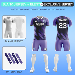 Set di Uniformi da Calcio Personalizzate OEM a Sublimazione ad Asciugatura Rapida, Completi Sportivi per Allenamento di Squadra 100% Poliestere <span class=keywords><strong>Jacquard</strong></span>, Set di Maglie da Calcio da Uomo X5573 - Product Image 2