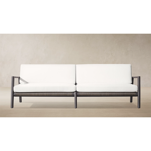 <span class=keywords><strong>Canapé</strong></span> d'extérieur <span class=keywords><strong>2</strong></span> <span class=keywords><strong>places</strong></span> de luxe léger de style Mid-Century, structure en aluminium thermolaqué, <span class=keywords><strong>canapé</strong></span> de patio en <span class=keywords><strong>osier</strong></span> résistant aux intempéries pour villa et hôtel - Product Image 1