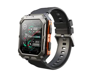 2024 Novo C20 Pro Sports Smartwatch 1.83-polegadas Hd Tela Grande Modo Esportivo IP68 Relógio Inteligente à Prova D 'Água