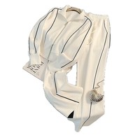 Ensemble de pulls en tricot décontractés haut de gamme, style sport et loisirs occidental avec col montant, pour le sport occidental ou un usage quotidien